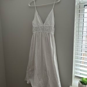NWT ZARA Plunge V Neck Spaghetti Strap Dress